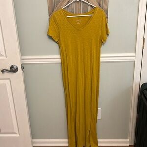Yellow Tshirt Maxi Dress Universal Thread Small